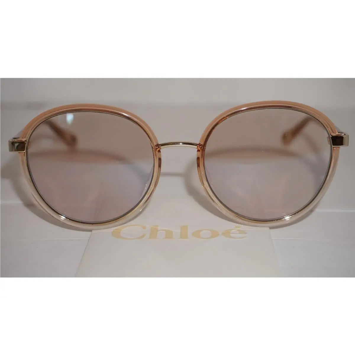 Chloe Sunglasses Round Yellow Pink Grey CH0033S 001 51 18 140