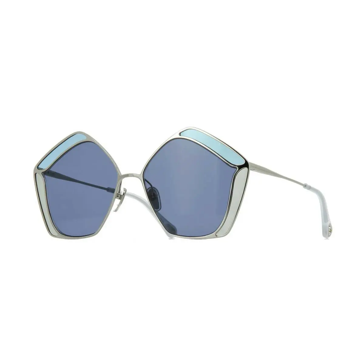Chloe Gemma CH0026S Silver/blue and Grey 001 Sunglasses