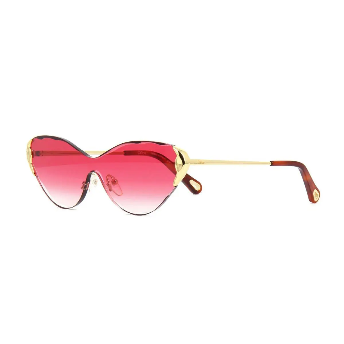 Chloé Chlo Curtis CE163S Gold/red Shaded 823 Sunglasses