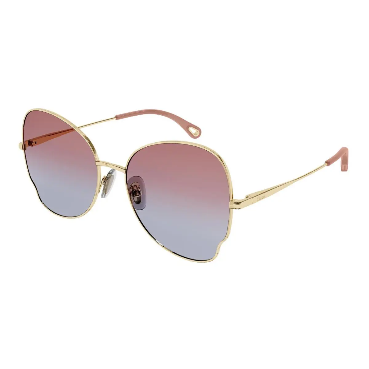 Chloé CH0094S Gold/red Shaded 002 Sunglasses