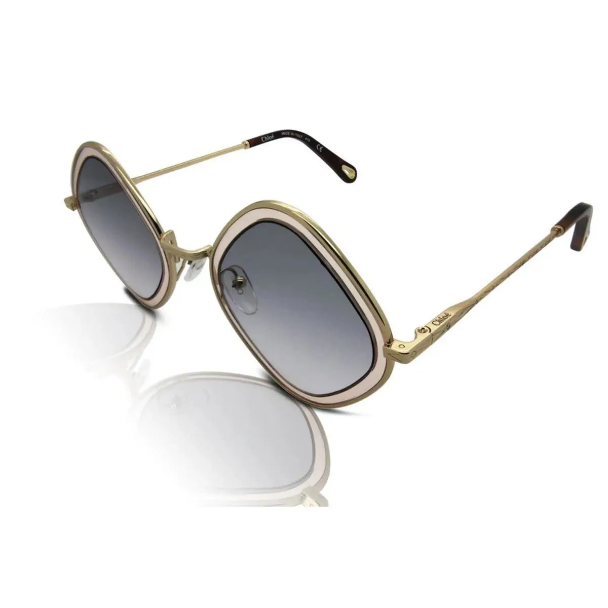 Chloe Women`s Sunglasses CE165S-879 Rectangular Gold Havana