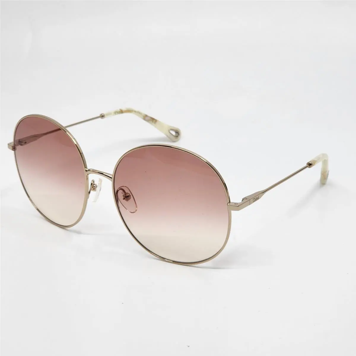 Chloe CE171S 892 Rose Gold/gradient Rose Yellow Round Women`s Sunglasses 60mm