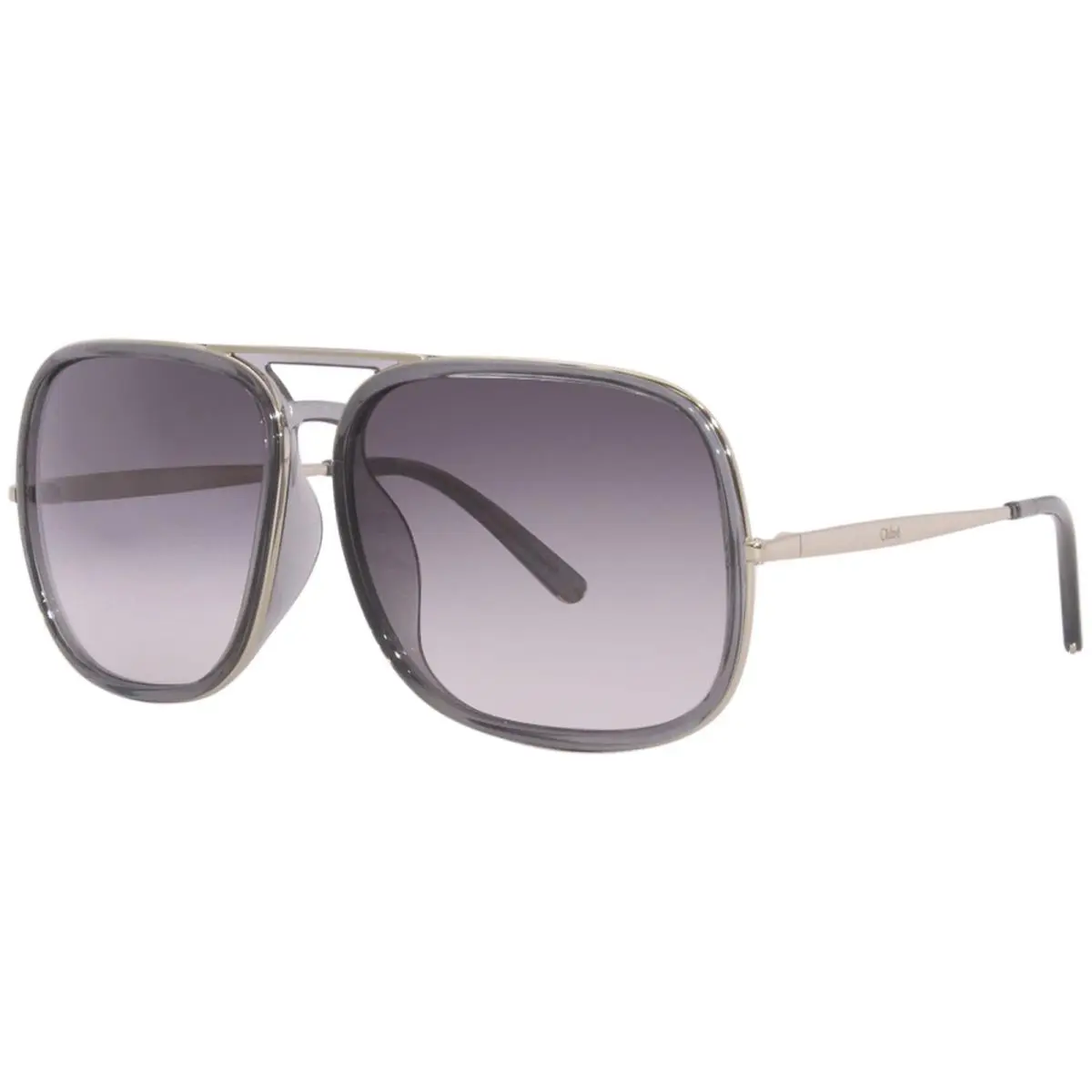 Chloe CE730SA 036 Sunglasses Women`s Dark Grey/black Gradient Lenses Square 62mm