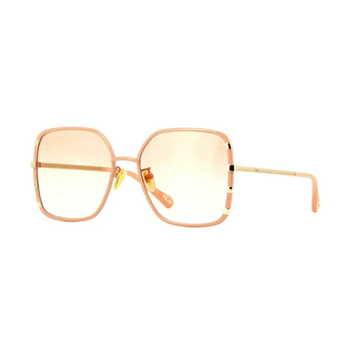 Chloé CH0143S Pink with Gold/orange Shaded 003 Sunglasses