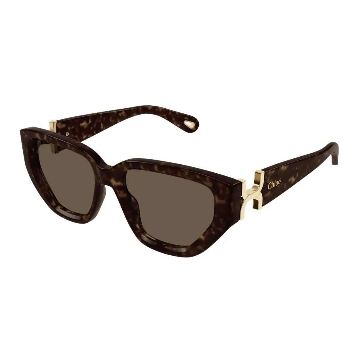 Chlo CH0235S Havana with Gold/brown 002 Sunglasses by Chloé