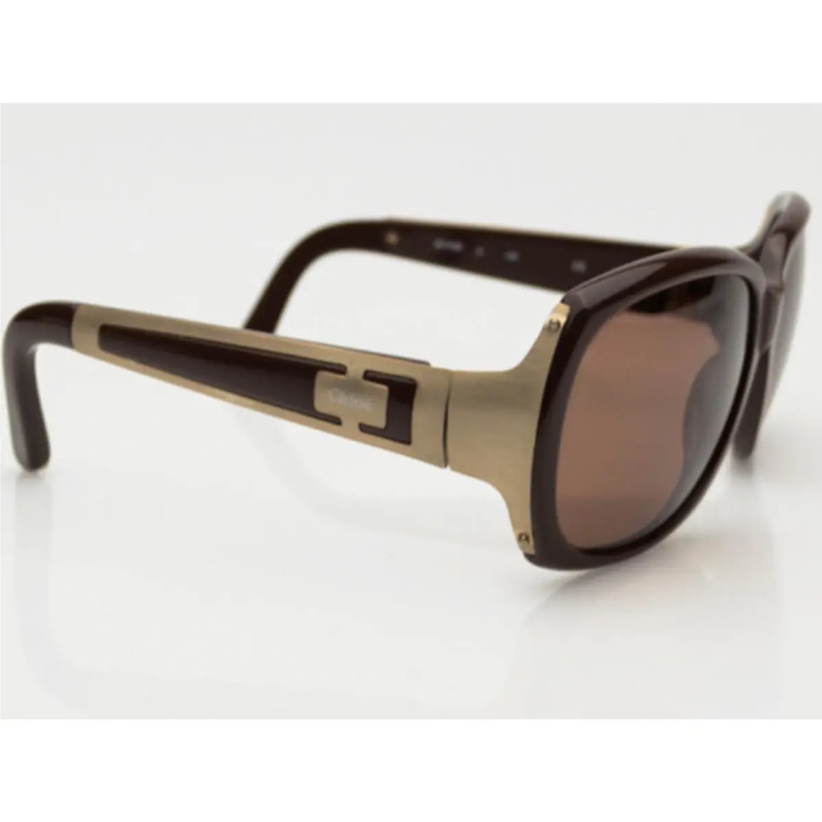 Chloe Women`s CL2125 Brown Lenses Plastic Sunglasses in Case Made IN France