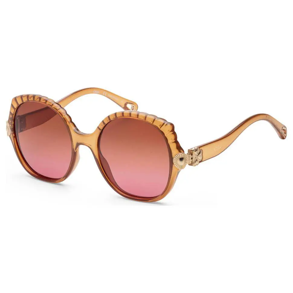 Chloe Women`s Brown Round Sunglasses CE749S-210