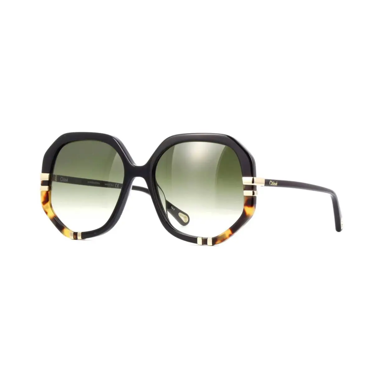 Chloé CH0105S Black/green Shaded 002 Sunglasses