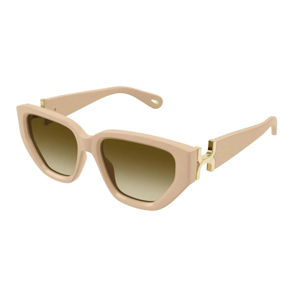 CH0235S Ivory with Gold/brown Shaded 004 Sunglasses by Chloé