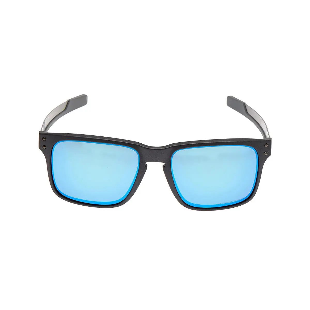 Holbrook Mix Polarized Sunglasses Steel Prizmsapphire Square by Oakley