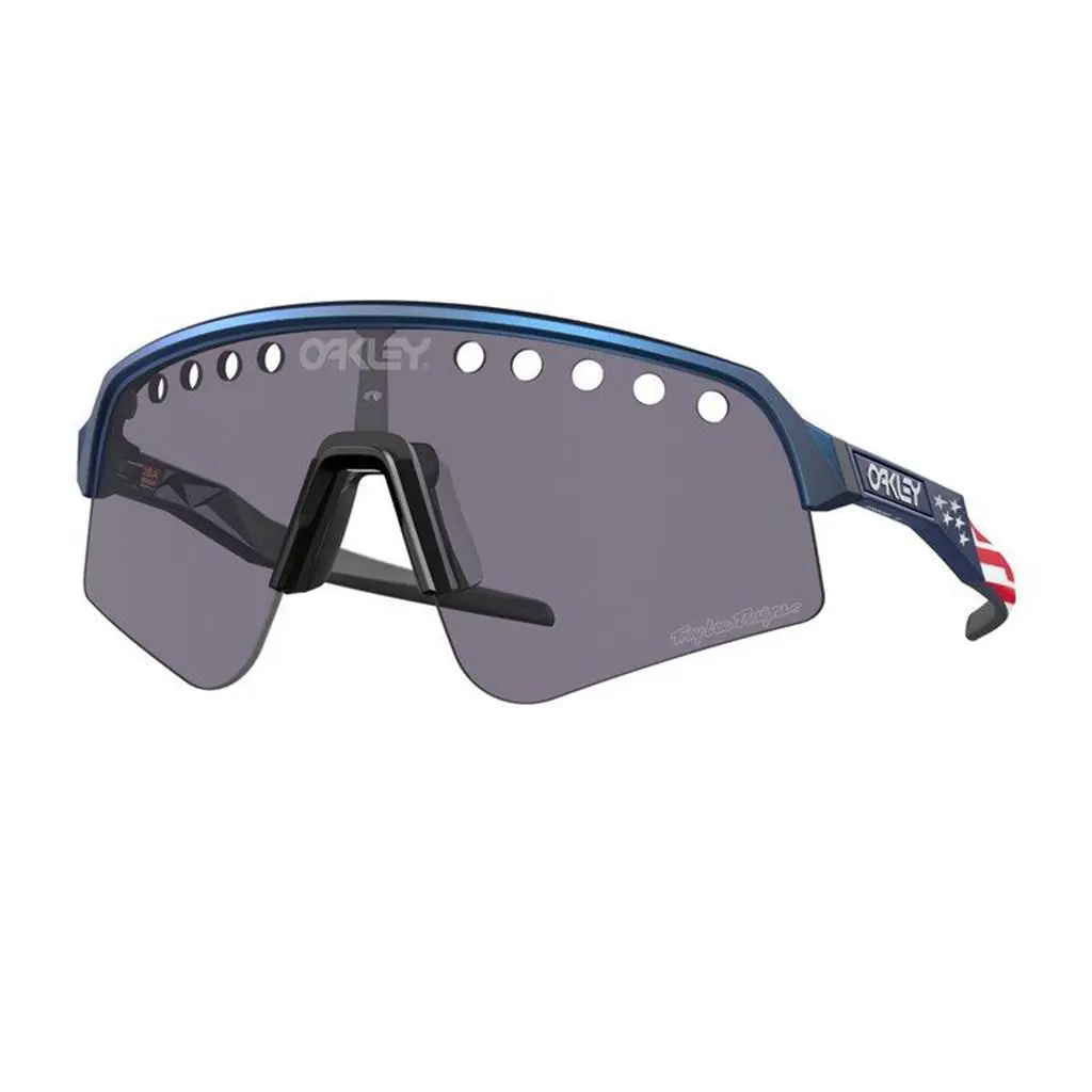 Oakley Sutro Lite Sweep Troy Lee Designs Series Sunglasses - Frame: Troy Lee Designs Blue Colorshift