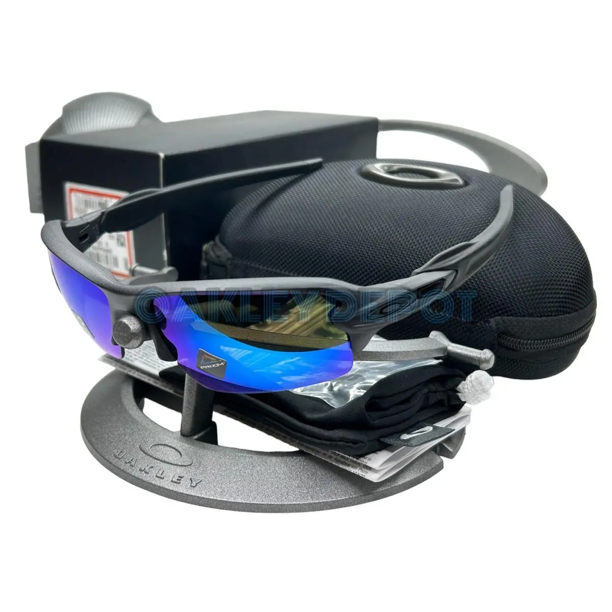Flak 2.0 009271 Steel/prizm Sapphire Low Bridge Fit Sunglasses by Oakley
