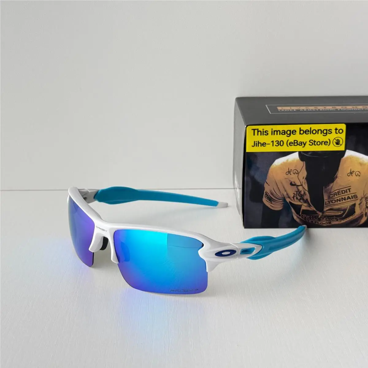 Flak 2.0 009271 Steel/prizm Sapphire Low Bridge Fit Sunglasses by Oakley