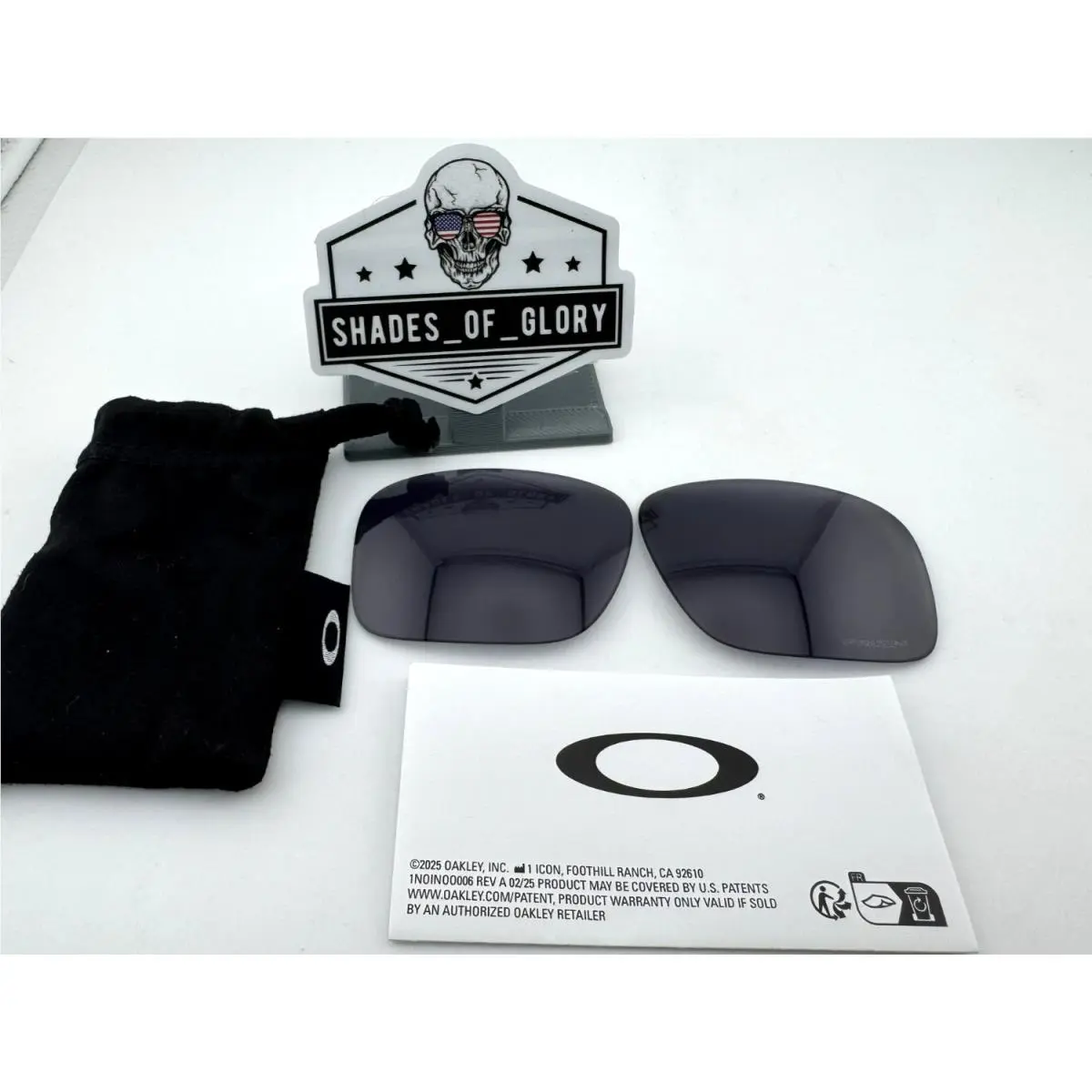 Oakley Holbrook XL Prizm Black Iridium Sunglasses Lenses Oem OO9417