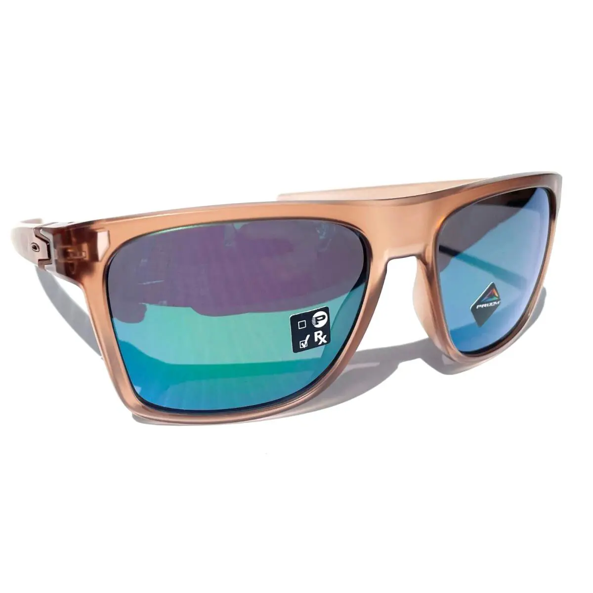 Leffingwell Matte Sepia Brown Prizm Jade Lens Sunglass 9100-03 by Oakley