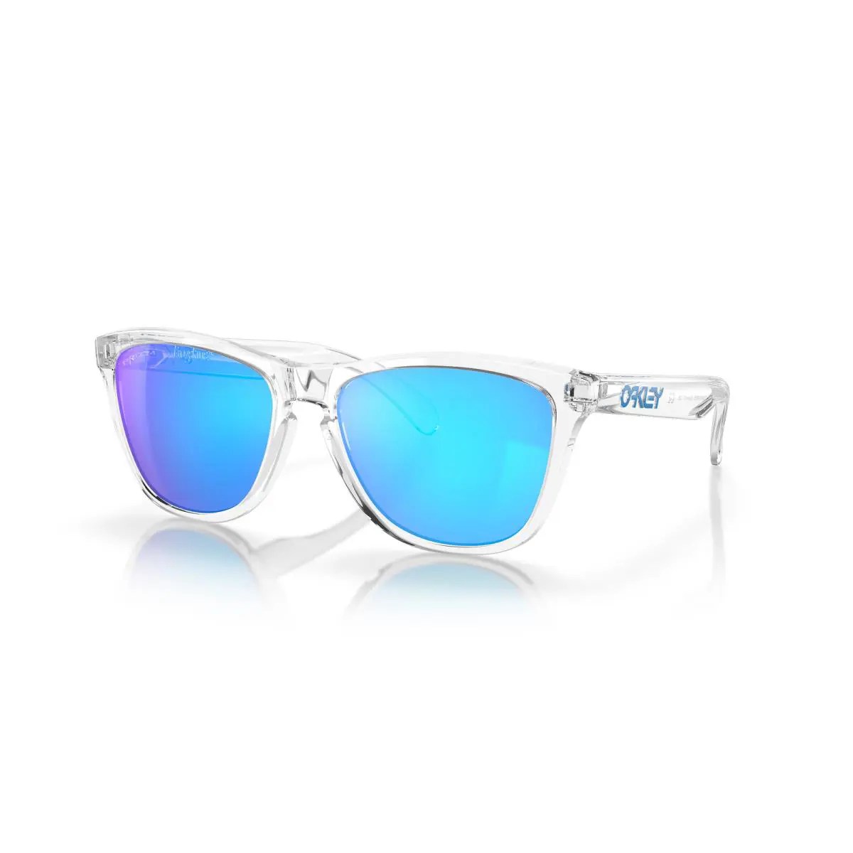 Frogskins Crystal Clear/prizm Sapphire XL Sunglasses OO9013-D055 by Oakley