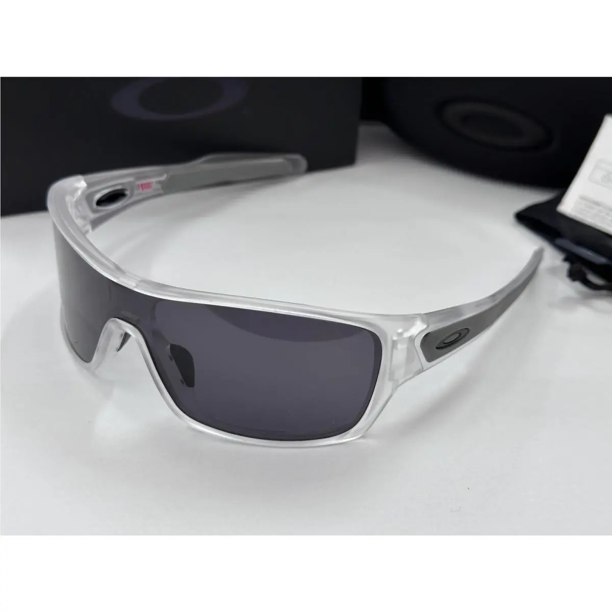 Oakley Turbine Rotor OO9307 Men`s Sunglass Clear Frames/gray Prizm Lenses