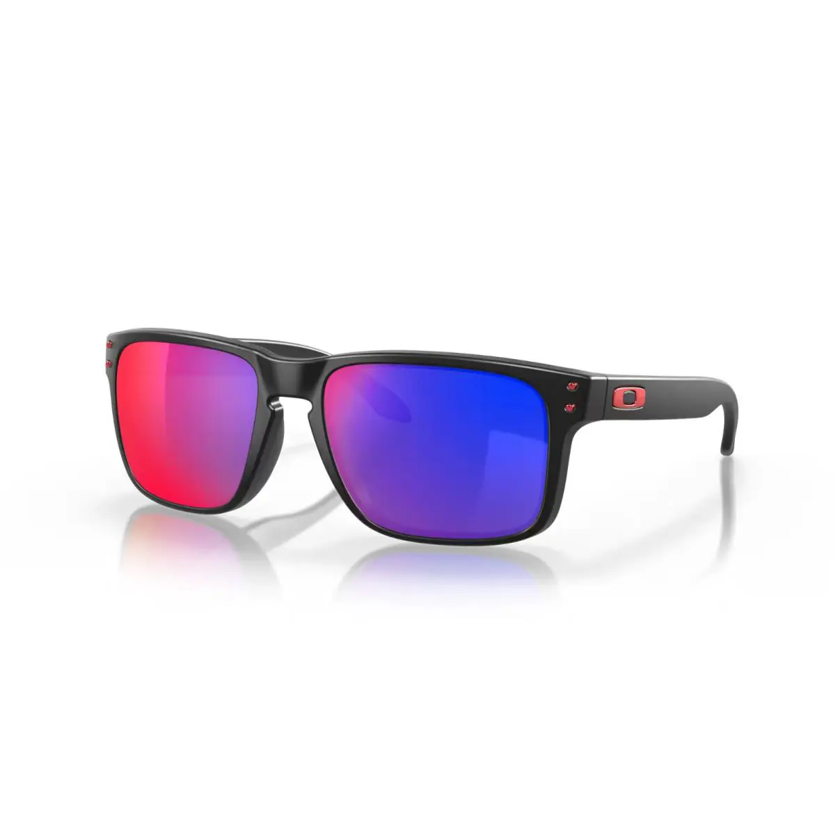 Holbrook Sunglasses Matte Black/positive Red Iridium OO9102-36 by Oakley