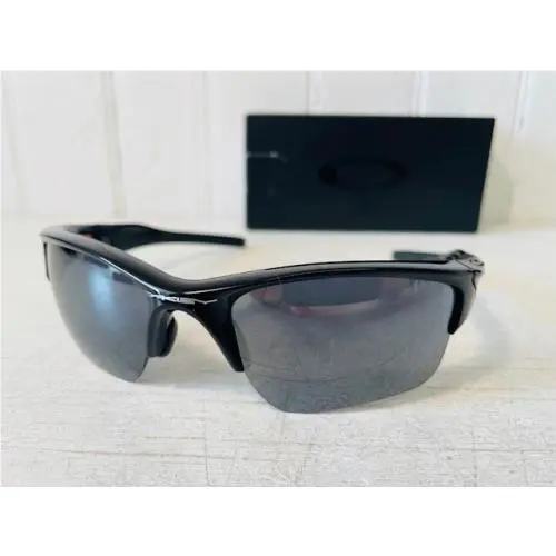 OO9154-01 Half Jacket 2.0 XL Polished Black w Black Iridium Suns by Oakley