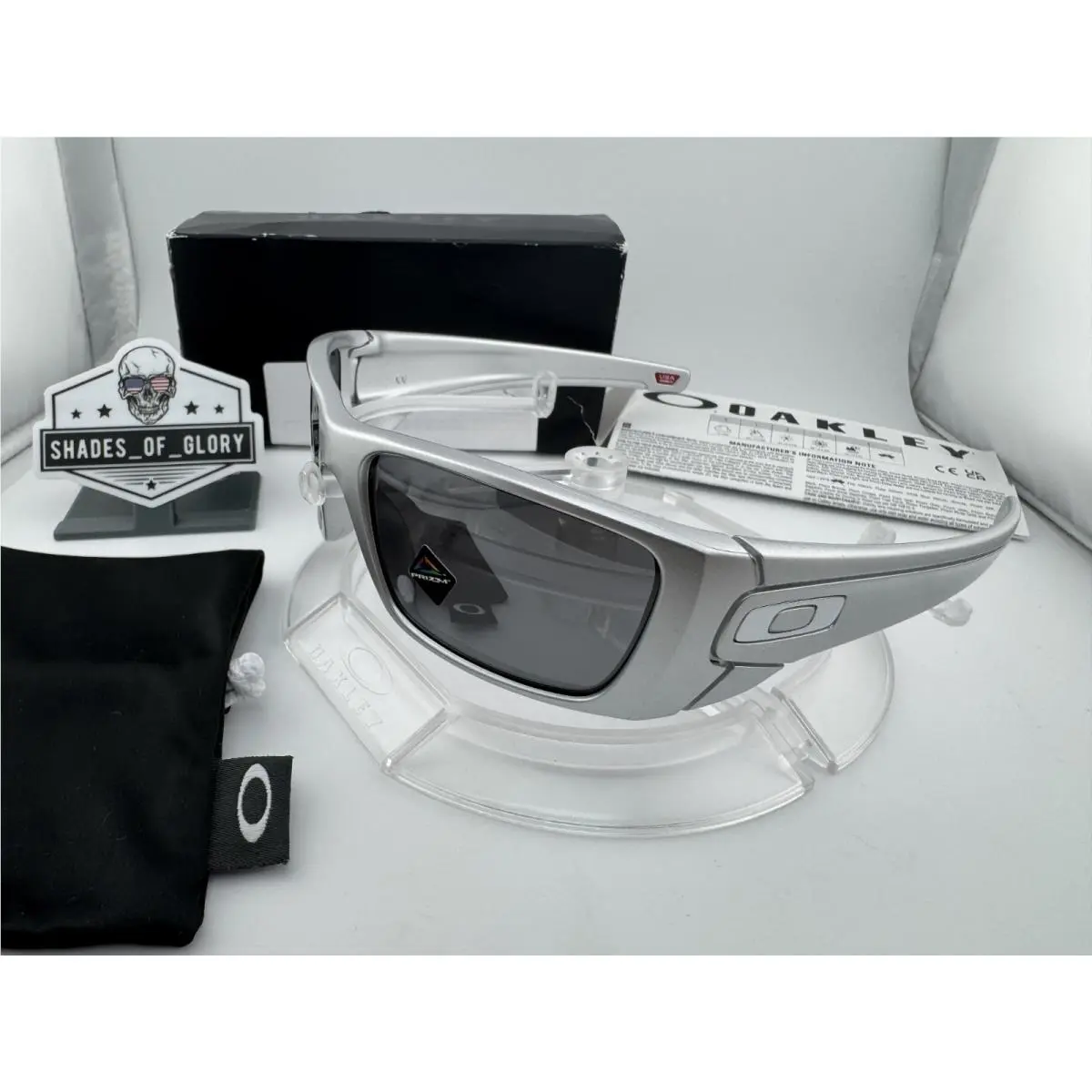 Oakley Fuel Cell X-silver W/ Prizm Black Sunglasses OO9096-M6
