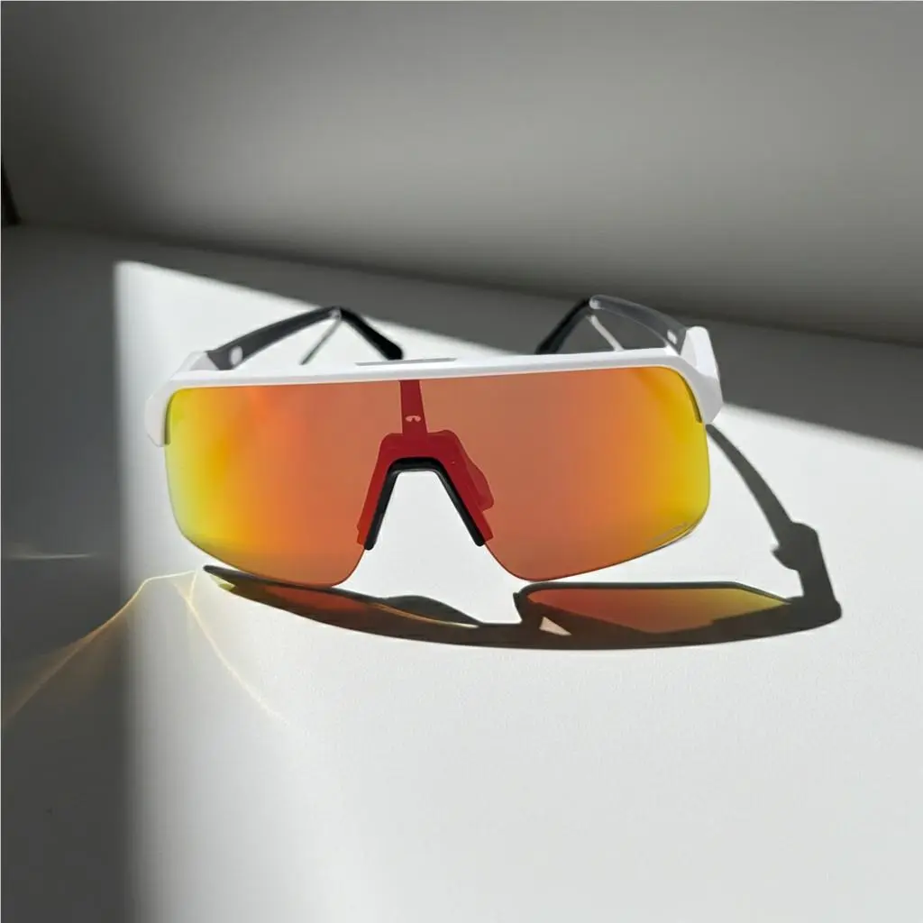 Oakley Sutro Lite Sunglasses Matte White Frame Prizm Ruby Lens