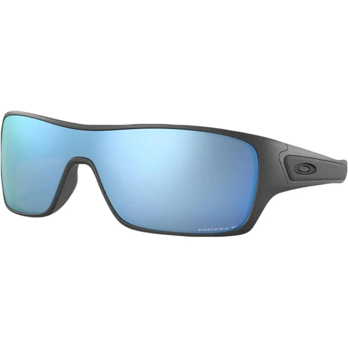 Oakley Men`s Turbine Rotor Polarized Steel/prizm Deep Water One Size Sunglasses - Frame: Silver, Lens: Blue
