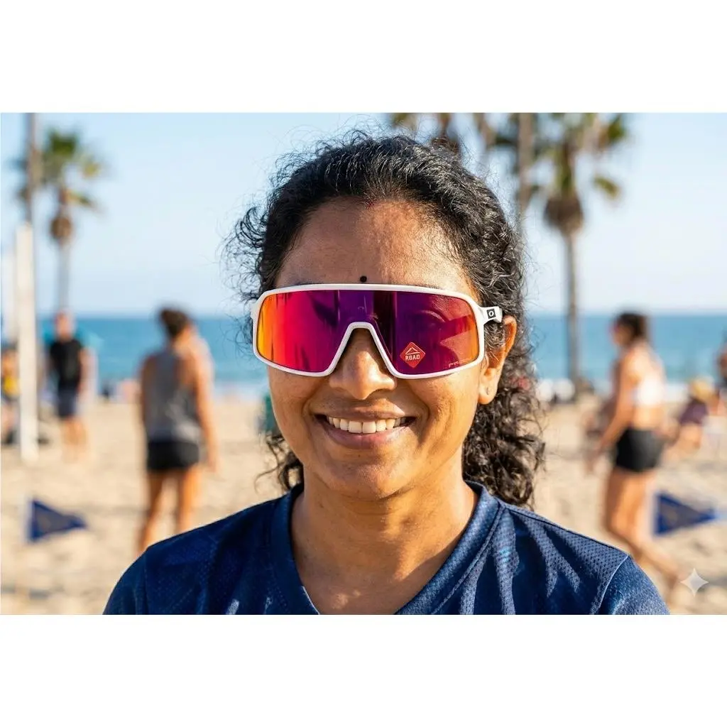 Oakley Sutro Sunglasses Matte White Frame Prizm Road Lens OO9406
