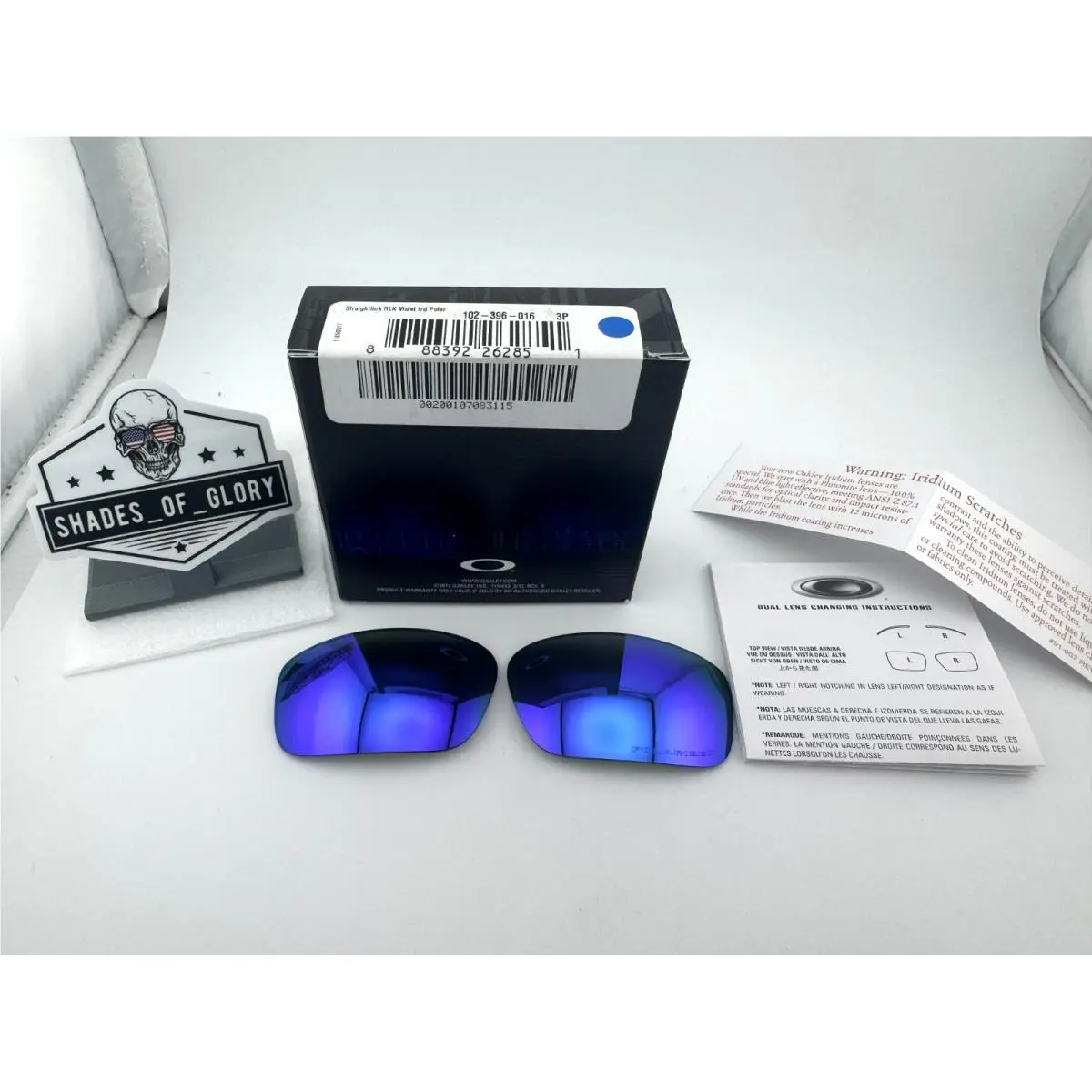 Oakley Straightlink Violet Iridium Polarized Lenses Sunglasses OO9331 - Violet Iridium Polarized, Lens: Violet Iridium Polarized