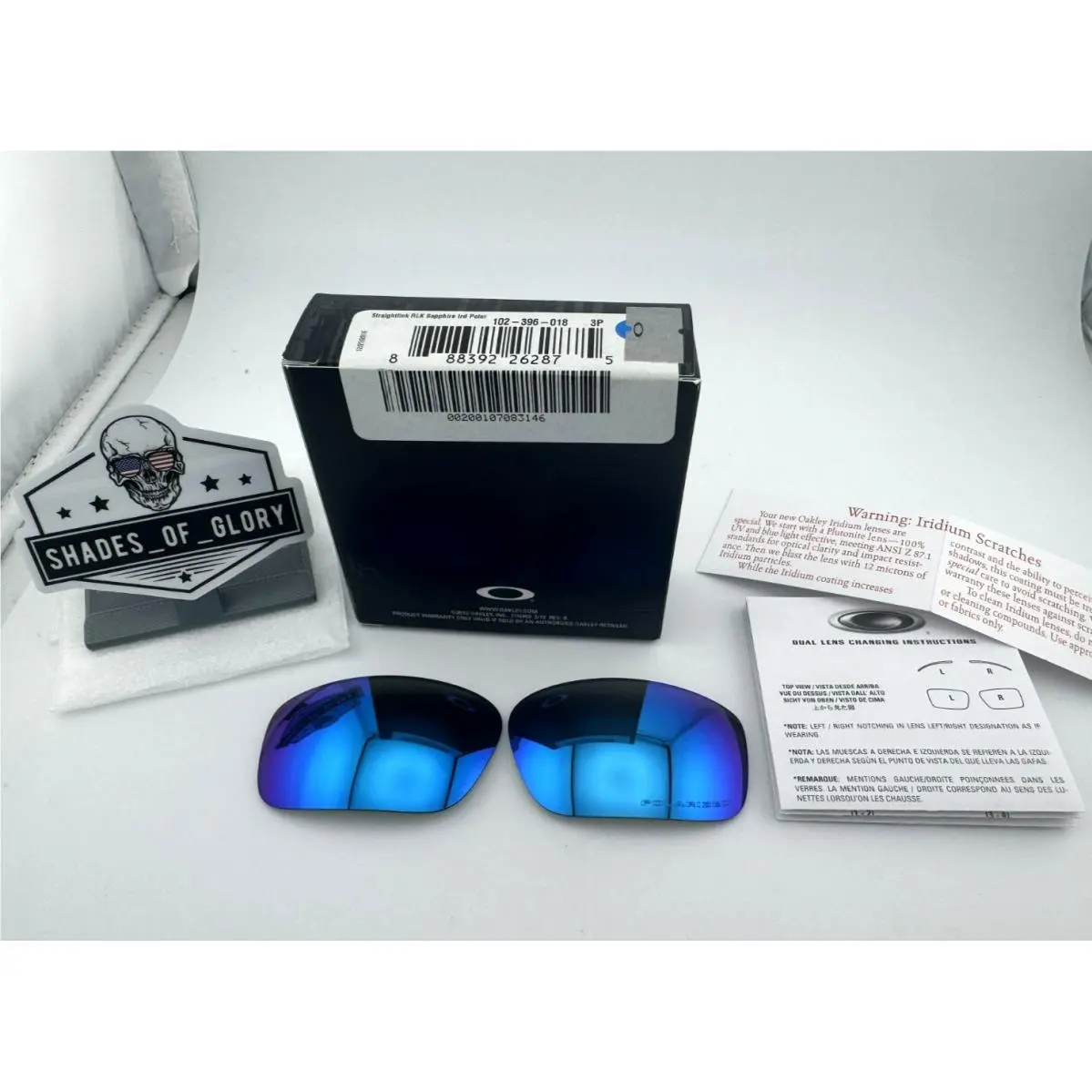 Oakley Straightlink Sapphire Iridium Polarized Lenses Sunglasses 9331 - Sapphire Iridium Polarized, Lens: Sapphire Iridium Polarized