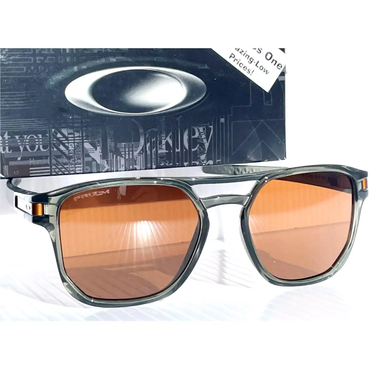 Oakley Latch Beta Olive Ink Prizm Tungsten Lens Sunglass OO9436-03