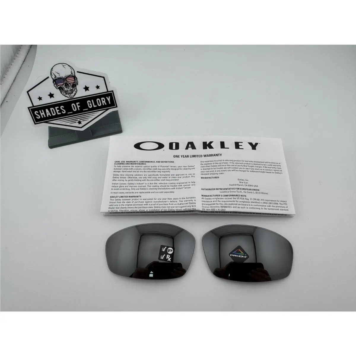 Oakley Whisker Prizm Black Iridium Polarized Replacement Sunglasses Lenses - Prizm Black Polarized, Lens: Prizm Black Polarized
