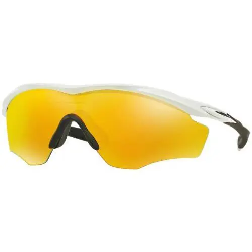 M2 XL Shield Sunglasses Polished White/fire Iridium OO9343-05 by Oakley
