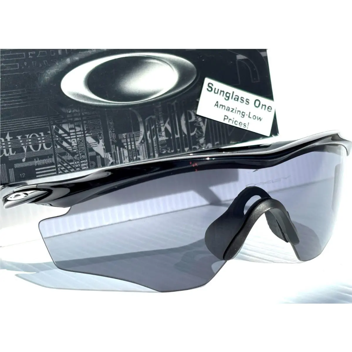 M2 Frame XL Black Semi-rimless Grey Lens Sunglass 9343-01 by Oakley