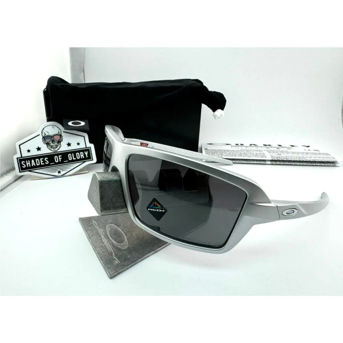 Oakley Sunglasses Cables X Silver W/prizm Black Polarized OO9129-12 - Frame: Silver, Lens: Black