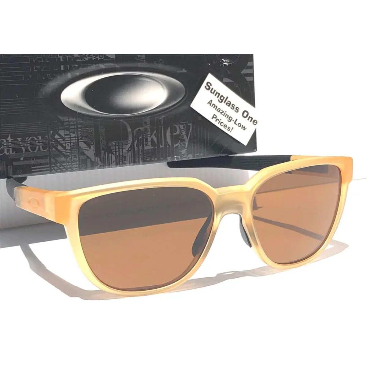 Oakley Actuator Matte Transparent Light Curry Prizm Bronze Lens Sunglass 9250-10