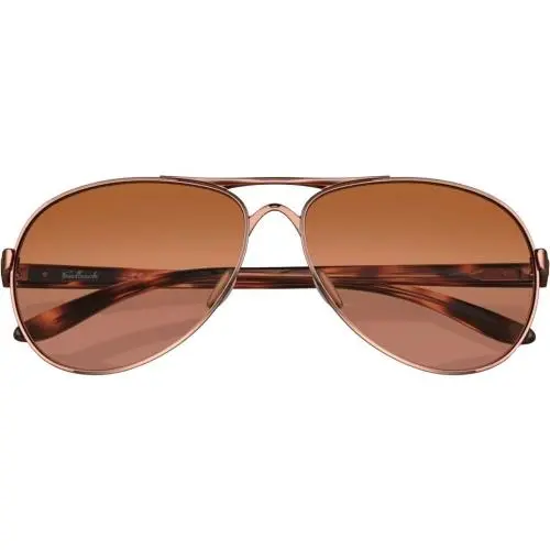 OO4079-01 Feedback Aviator Sunglasses Rose Gold VR50 Brown W/case by Oakley