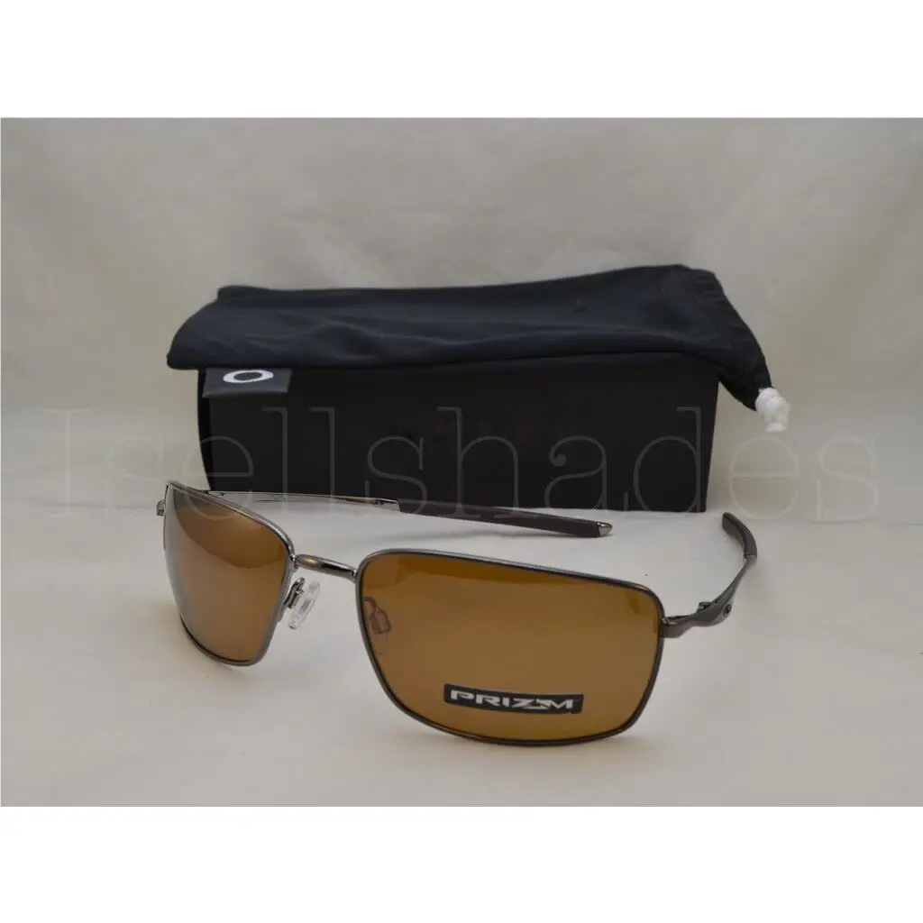 Oakley Sunglasses Square Wire OO4075-1460 Tungsten W/ Prizm Tungsten Polarized
