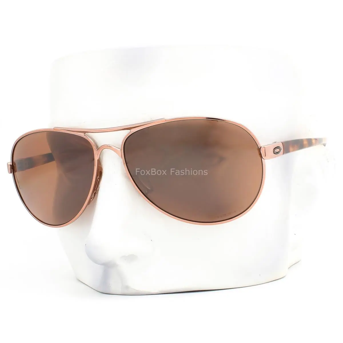 Oakley Feedback Sunglasses OO4079-31 Rose Gold Prizm Tungsten Polarized W/case