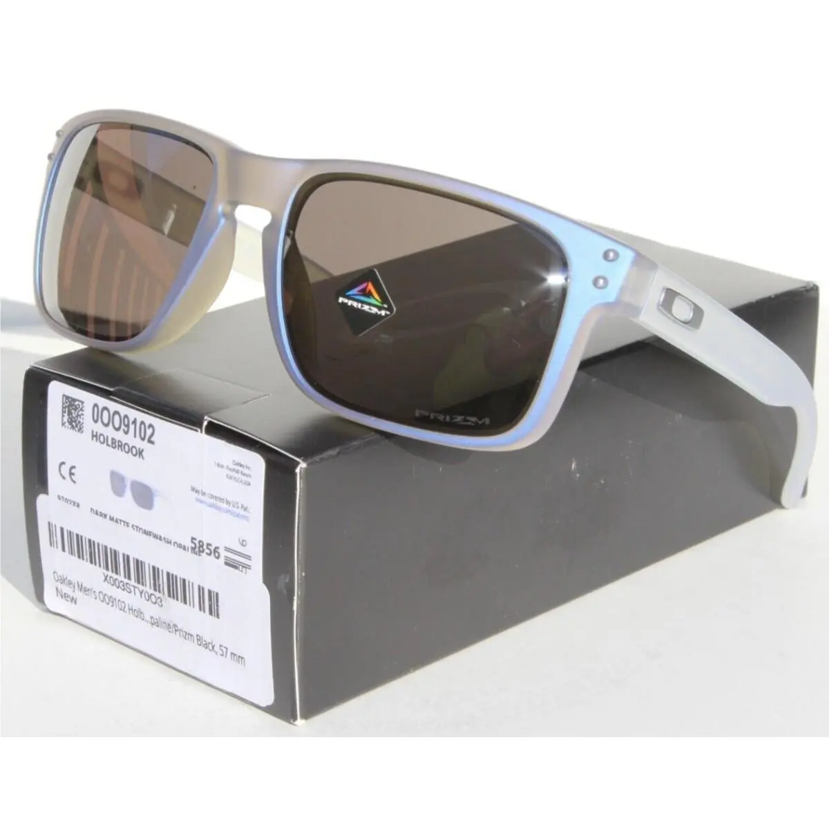 Oakley Holbrook Sunglasses Matte Stoash Opaline/prizm Black OO9102-X8 - Frame: Opal, Lens: Prizm Black