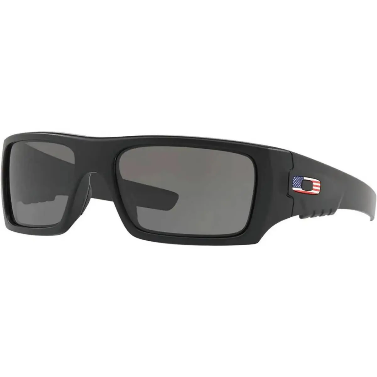 Oakley Men`s Det Cord Industrial - Safety Glass Matte Black/grey OS Sunglasses - Frame: Black, Lens: Gray