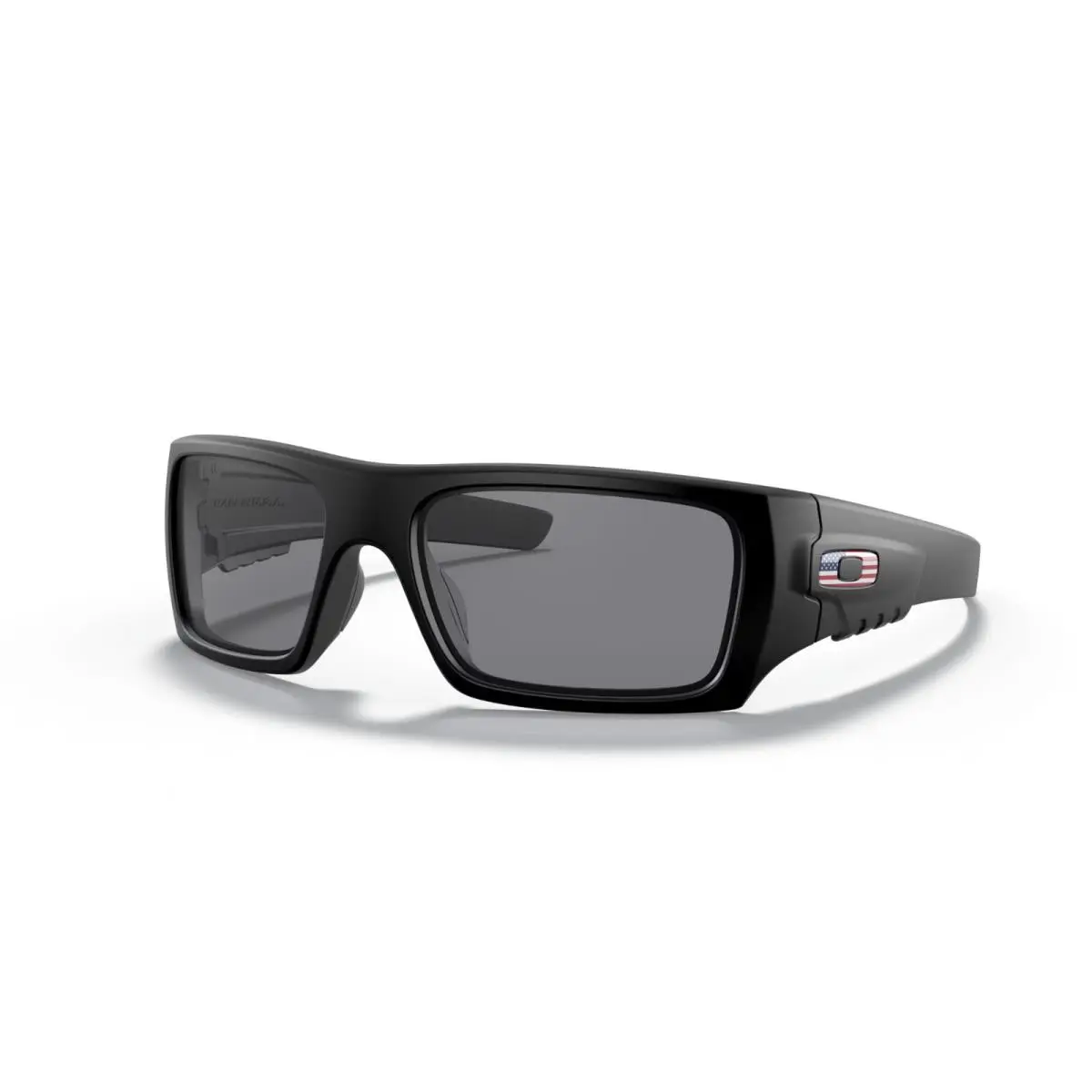 Oakley SI Ballistic Det Cord Sunglasses Matte Black Usa Flag/grey SI OO9253-11 - Frame: Black, Lens: Gray