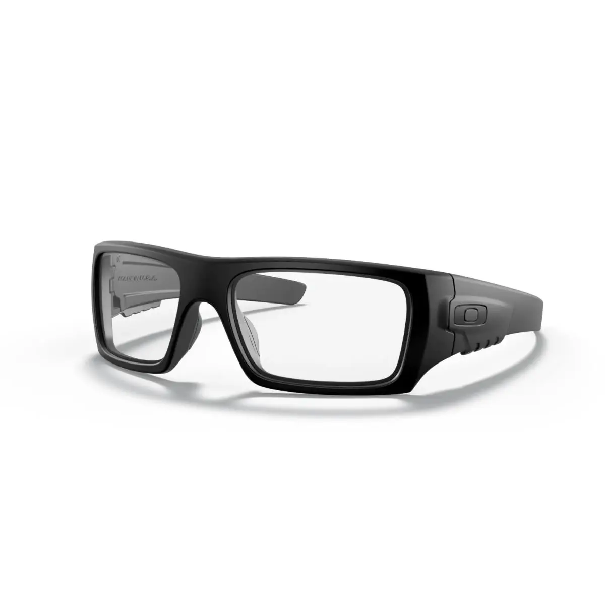 SI Industrial Det Cord Sunglasses OO9253-07 Matte Black W/ Clear Lens by Oakley