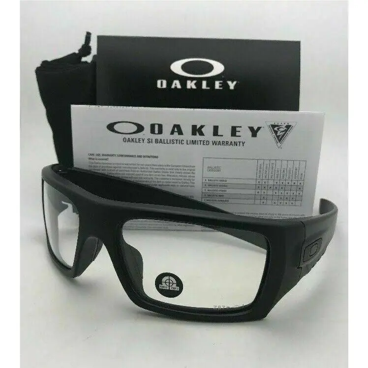 Oakley Industrial Det-cord Safety Glasses OO9253-07 Black Frames Z87.1 Lenses