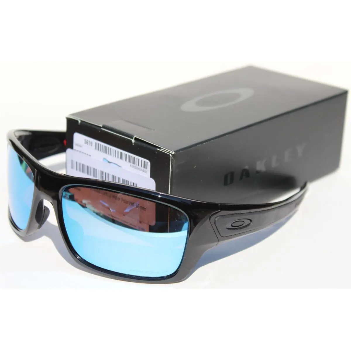 Oakley Turbine Sunglasses Polished Black/prizm Deep Water Blue OO9263-14
