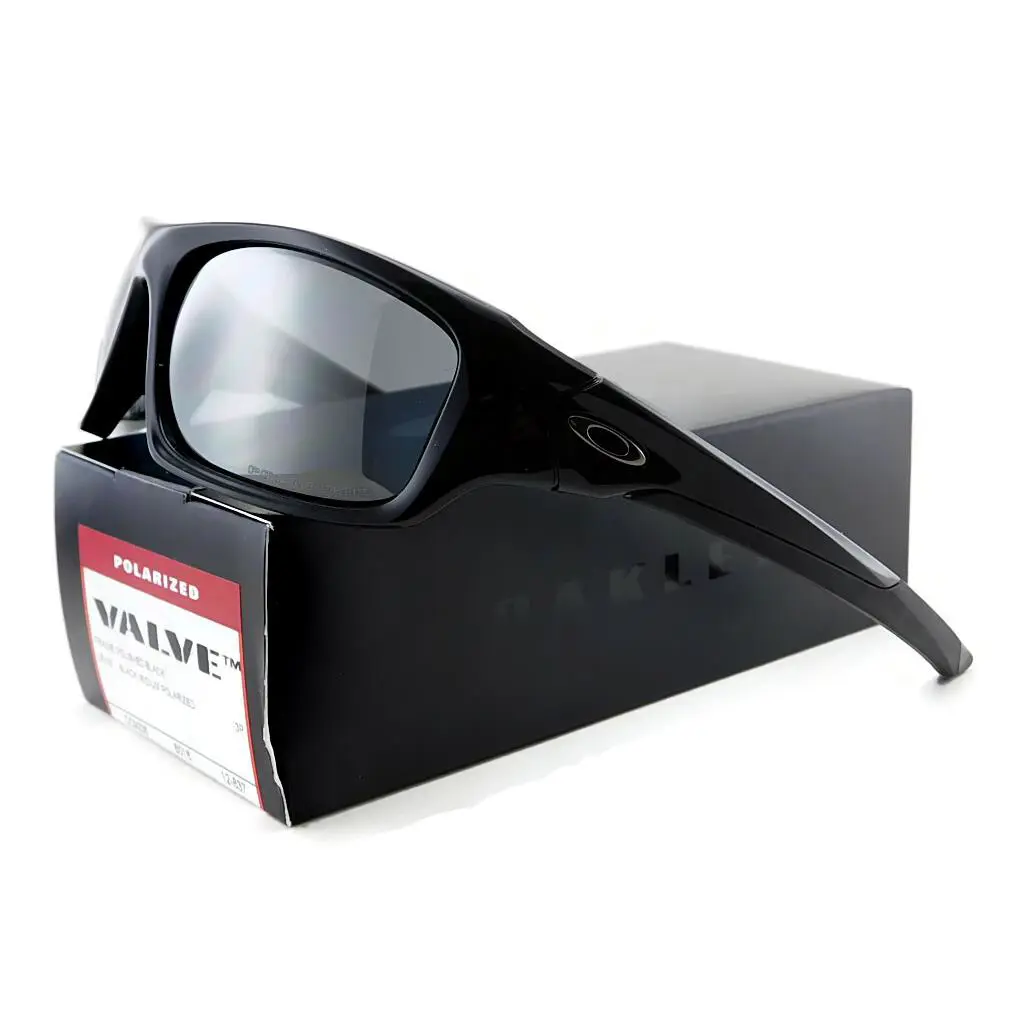 Valve Sunglasses Polished Black / Polarized Black Iridium Lens by Oakley