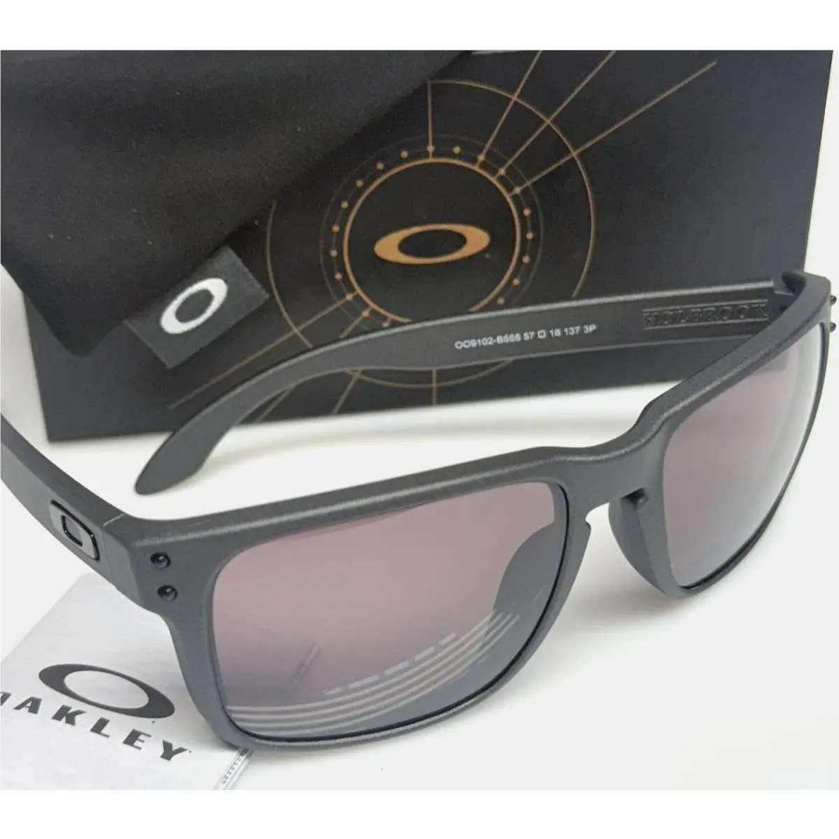 Oakley Holbrook OO9102-B555 Sunglasses Steel w/ Prizm Daily Polarized