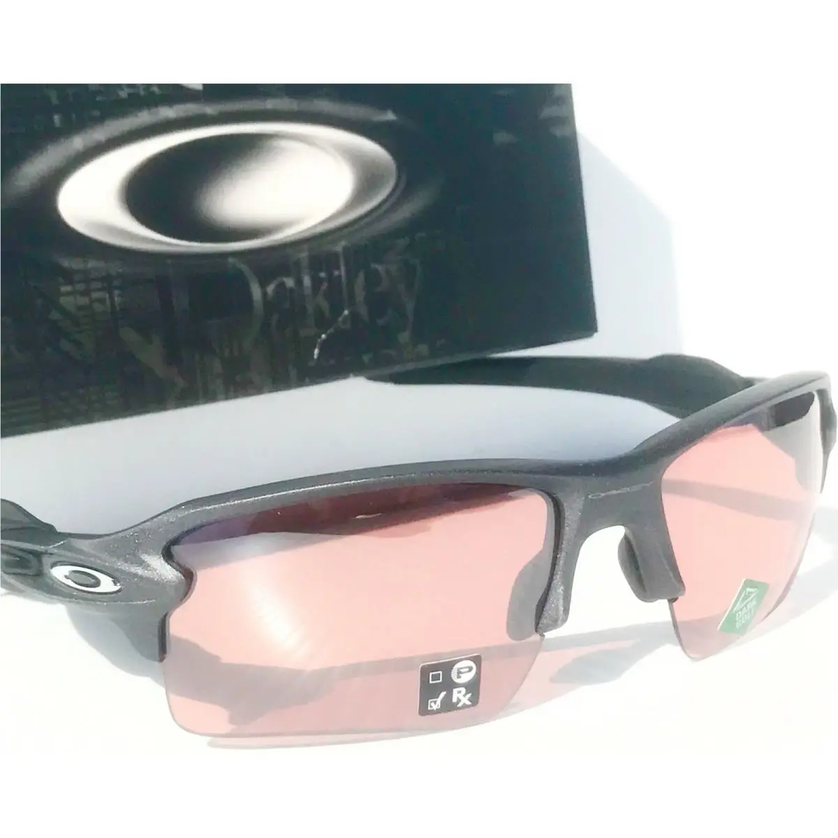 Flak 2.0 XL in Lead Steel w Prizm Dark Golf Sunglass 9188-B2 by Oakley