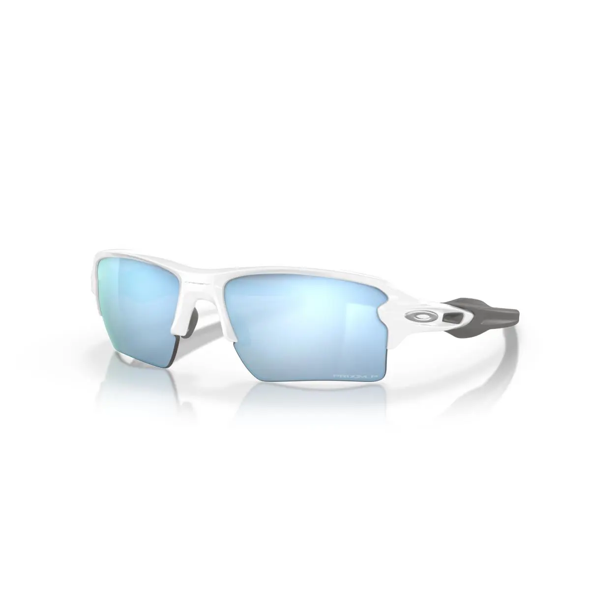 Flak 2.0 XL Polished White/prizm Deep Water Polarized Men`s Sunglasses by Oakley