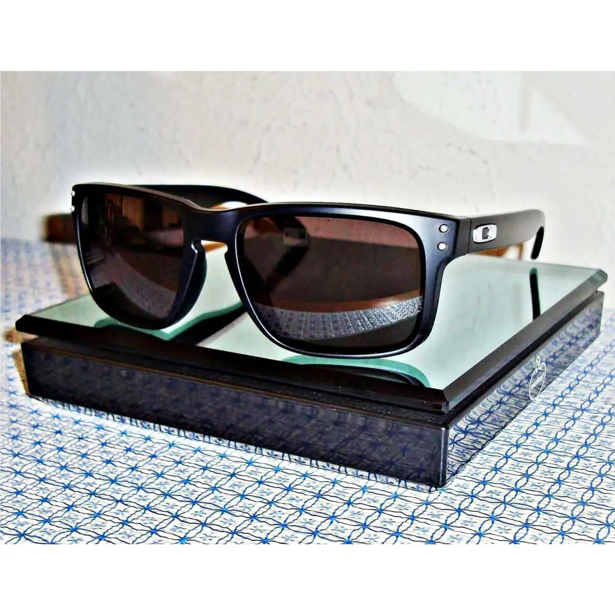 【new】oakley OO9102-01 Men`s Holbrook Sunglasses - Matte Blk Frame/warm Gray Lens