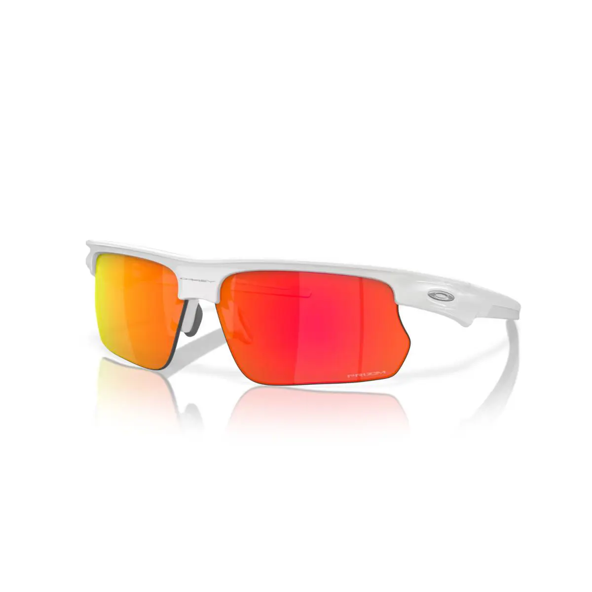 Sunglasses Bisphaera OO9400-0368 Polished White Frames Prizm Ruby Lenses by Oakley